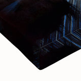 Large art of Mount Taranaki in New Zealand, in black and white on stretched canvas, suited for bedroom wall decor.