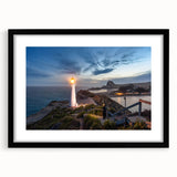 Extra large abstract art print depicting a colorful, textured Wellington scenery on a black framed canvas.
