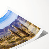 Extra large wall art featuring line art flowers in monochrome, printed on rolled canvas.