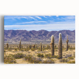 Black and white image of an Argentine landscape on stretched canvas, suitable for kitchen wall art.
