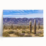 Black and white stretched canvas of an Argentine landscape, ideal for kitchen wall art or bedroom decor.