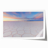 Rolled print of a Bolivian landscape featuring vivid green and earth tones, ideal for art wall dining room.