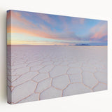 Large canvas print depicting a scenic Bolivian landscape in earthy tones, ideal for kitchen wall art.