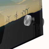 Large abstract wall art featuring vibrant hues of the Brazilian landscape on acrylic glass, ideal for dining room ambiance.