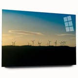 Large abstract wall art depicting a vibrant, colorful Brazilian landscape on acrylic glass.