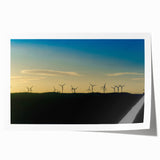 Extra large rolled print of a Brazilian landscape with vibrant green and blue tones, ideal for art wall dining room.