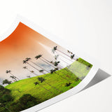 Extra large wall art featuring line art flowers in soft pastel shades on a rolled print, ideal for large living room decor.