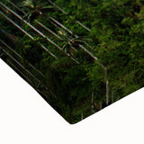 Black and white landscape art painting of Colombian scenery on stretched canvas, ideal for bedroom wall art.