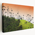 Large canvas print showcasing a vibrant Colombian landscape, ideal for kitchen wall art.