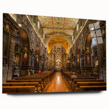 Large abstract wall art of a South American scenery in vibrant colors on acrylic glass.