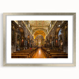 Textured abstract art print of a South American scenery in muted earth tones, framed in silver, ideal for bedroom art.