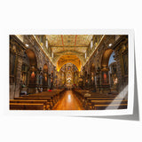 Extra large rolled print featuring a vibrant floral scene in Ecuador, ideal for art wall dining room decor.