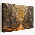 Large stretched canvas depicting the lush green landscape of Ecuador, ideal for kitchen wall art.