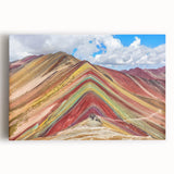 Black and white photograph of a Peruvian landscape on large stretched canvas, suitable for kitchen wall art.