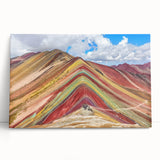 Black and white stretched canvas of a Peruvian landscape, ideal for kitchen wall art or bedroom ambiance.