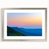 Textured abstract art print depicting a serene Alabama landscape in soft earth tones, framed in silver.