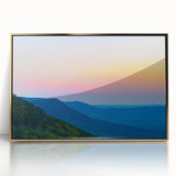 Mid-century modernist art of Alabama scenery in muted earth tones on a framed acrylic, suitable for nursery wall art.