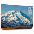 Acrylic print of Denali, Alaska in muted earth tones, ideal for bedroom or dining room decor.