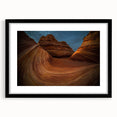 Extra large framed wall art featuring abstract, textured depiction of Arizona's Coyote Buttes in vibrant, colorful hues.