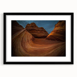 Extra large framed wall art featuring abstract, textured depiction of Arizona's Coyote Buttes in vibrant, colorful hues.