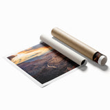 Extra large rolled print of the Grand Canyon in natural earth tones, ideal for classy bathroom wall art.