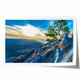 Extra large rolled print of Arkansas scenery with vibrant floral elements, ideal for art wall dining room.