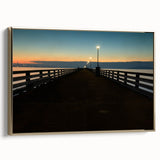 Framed canvas featuring a vintage-style landscape of Berkeley, California in muted gold and black tones.