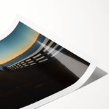 Extra large wall art featuring line art flowers in neutral tones on a rolled print, ideal for large living room decor.