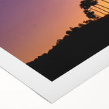 Art deco poster of Beverly Hills with pastel shades on rolled canvas, suitable for dining room wall art.