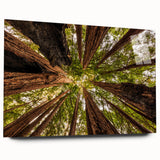 Acrylic print of a large abstract depiction of Big Sur in blue and green tones, suitable for bedroom or dining room art.