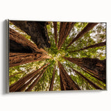 Landscape art painting of Big Sur in vibrant colors on a framed canvas, ideal for living room decor.