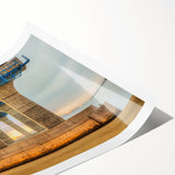 Extra large wall art featuring line art flowers in muted earth tones on a rolled canvas, ideal for large living room decor.