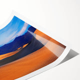 Extra large wall art of line art flowers in muted earth tones on a rolled print, suitable for large living room decor.