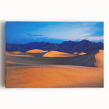 Black and white photograph of Death Valley on stretched canvas, suitable as large kitchen wall art.