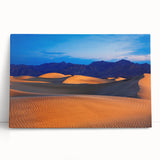 Black and white stretched canvas of Death Valley landscape, ideal for kitchen wall art or bedroom ambiance.