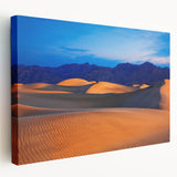 Large canvas print of Death Valley landscape, featuring muted earth tones, ideal for kitchen wall art.