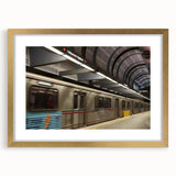 Extra large abstract art print depicting textured Hollywood scenery in muted gold tones, ideal for living room decor.