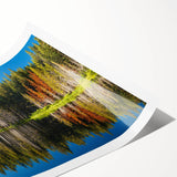 Extra large wall art of line art flowers in muted earth tones on a rolled print, ideal for large living room decor.