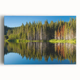 Black and white large art print of Lake Tahoe on stretched canvas, ideal for kitchen wall art.