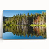Black and white photo of Lake Tahoe on stretched canvas, ideal for kitchen wall art or bedroom ambiance.