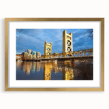Extra large wall art featuring a textured abstract print of Sacramento in muted gold and beige tones on a framed canvas.