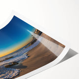 Extra large rolled print depicting line art flowers in muted earth tones, ideal for large living room wall art.