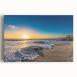 Black and white stretched canvas of San Diego skyline, ideal for kitchen wall art.