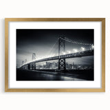 Extra large abstract art print of San Francisco skyline in muted gray tones on a framed canvas, ideal for living room decor.