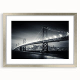 Textured art print of San Francisco skyline in muted gray tones on a framed canvas, suitable for bedroom decor.
