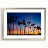 Textured abstract art print of Santa Barbara scenery in muted earth tones, framed in silver, ideal for bedroom art.
