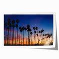 Rolled print of Santa Barbara scenery with vibrant floral elements on a large canvas, ideal for art wall dining room decor.