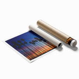 Extra large rolled print of a floral scene in Santa Barbara in soft pastel hues, suitable for classy bathroom wall art.