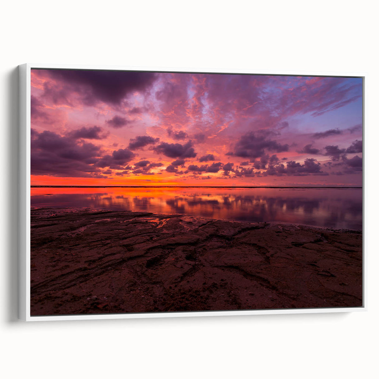Vintage poster art of Santa Cruz with colorful imagery on extra large framed canvas, ideal for living room decor.