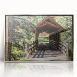 Mid-century modernist art depicting Vail, Colorado in muted earth tones on a framed acrylic.